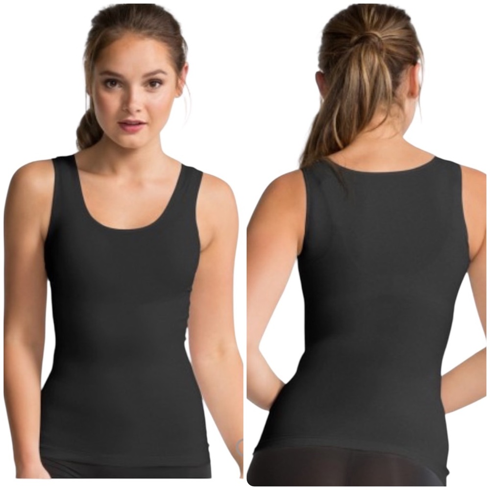Spanx Black In And Out Seamless Tank Top 2X